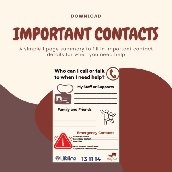 Important People Contact List